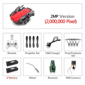 Foldable Mini Drone With RC Quadrocopter With Camera HD Quad-Counter With High Hold RC Helicopter VS E61 HS210 E511S S9HW E016H