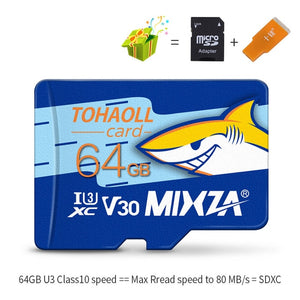 MIXZA HY Memory Card 256GB 128GB 64GB U3 80MB/S 32GB Micro sd card Class10 UHS-1 flash card Memory Microsd TF/SD Cards