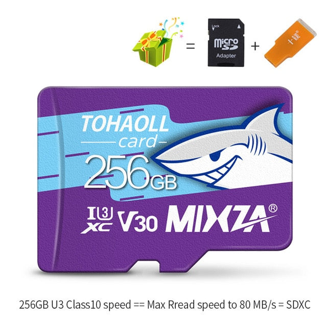 MIXZA HY Memory Card 256GB 128GB 64GB U3 80MB/S 32GB Micro sd card Class10 UHS-1 flash card Memory Microsd TF/SD Cards