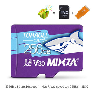 MIXZA HY Memory Card 256GB 128GB 64GB U3 80MB/S 32GB Micro sd card Class10 UHS-1 flash card Memory Microsd TF/SD Cards