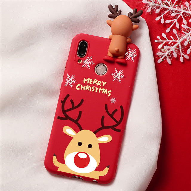 Christmas Cute Doll Phone Case For Coque Huawei Mate 30 20 10 Lite Y9 Y6 Y5 2019 2018 nova 3i 3 2i 5 Pro Case Xmas Cover Capa