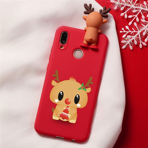 Christmas Cute Doll Phone Case For Coque Huawei Mate 30 20 10 Lite Y9 Y6 Y5 2019 2018 nova 3i 3 2i 5 Pro Case Xmas Cover Capa