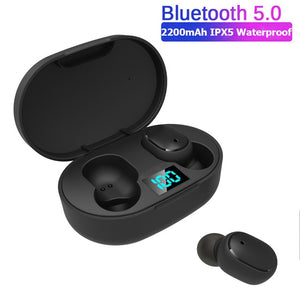 TWS Bluetooth 5.0 Earphone Noise Cancelling LED Display With Mic Handsfree Earbuds for Xiaomi Redmi Airdots Wireless Earbuds