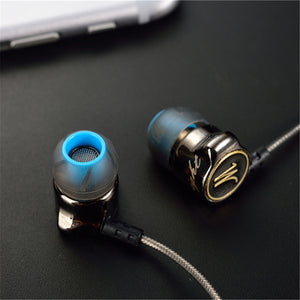 Original QKZ DM7 In Ear 3.5mm Metal super bass stereo Earphones For apple iPhone xiaomi KZ ZS10 v80 samsung