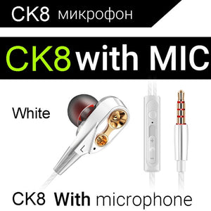 Original QKZ DM7 In Ear 3.5mm Metal super bass stereo Earphones For apple iPhone xiaomi KZ ZS10 v80 samsung