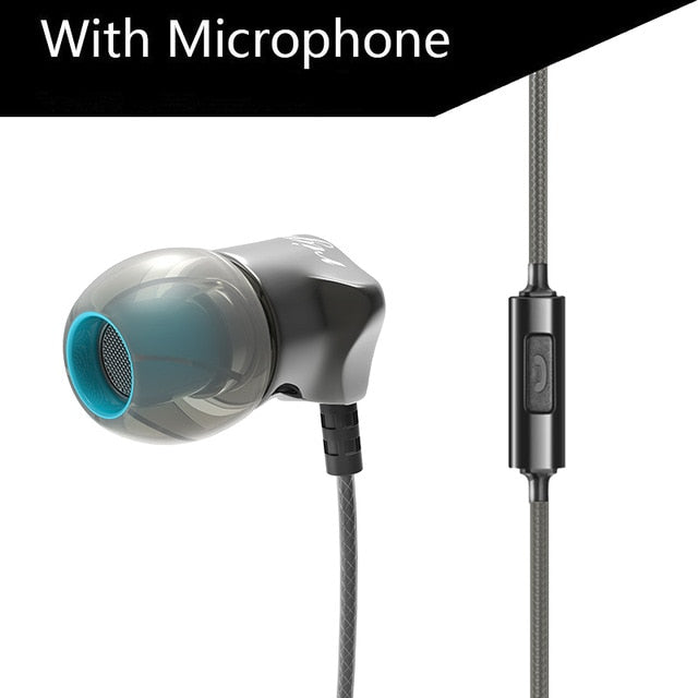 Original QKZ DM7 In Ear 3.5mm Metal super bass stereo Earphones For apple iPhone xiaomi KZ ZS10 v80 samsung