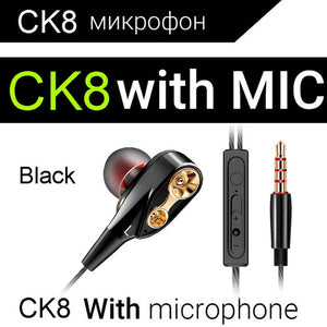 Original QKZ DM7 In Ear 3.5mm Metal super bass stereo Earphones For apple iPhone xiaomi KZ ZS10 v80 samsung