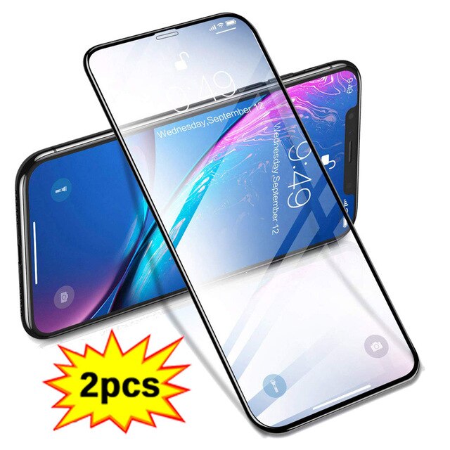 2 Pcs Tempered Glass For i phone 11 pro max apple accessories 2020 Screen Protector For iphone 10 xr xs max 11 promax Glass Film