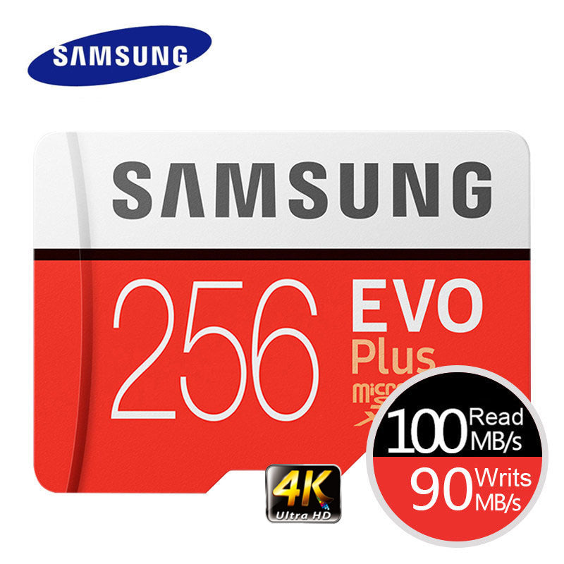 SAMSUNG Memory Card EVO Plus 4K Ultra HD Micro SD 256GB 128G 64GB  Class10 MicroSD Card C10 UHS-I Trans Flash MicroSD Card