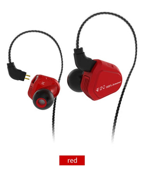 AK TRN V20 DD+BA Hybrid In Ear Earphone HIFI DJ Monitor Running Sport Earphone Earplug Headplug 2PIN Cable TRN V80/V30/BT20/X6