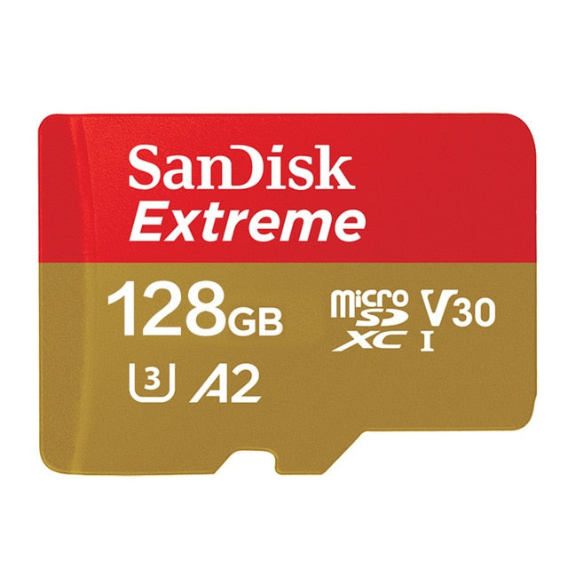 Sandisk Original Memory Card Extreme Micro SD Card A2 A1 V30 U3 Flash Card  64GB 32GB TF Card 128GB Memory Microsd For Free Ship