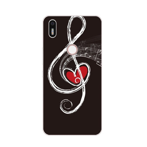 Case Silicon Black graffiti Painting Soft TPU Back Cover for BQ Aquaris x Protect Phone cases