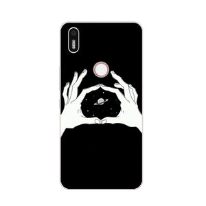 Case Silicon Black graffiti Painting Soft TPU Back Cover for BQ Aquaris x Protect Phone cases