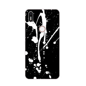 Case Silicon Black graffiti Painting Soft TPU Back Cover for BQ Aquaris x Protect Phone cases