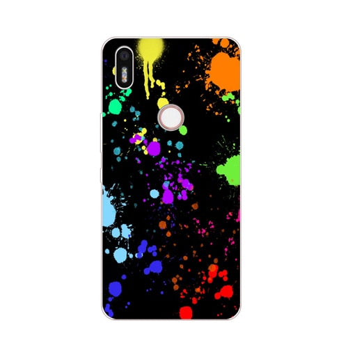 Case Silicon Black graffiti Painting Soft TPU Back Cover for BQ Aquaris x Protect Phone cases