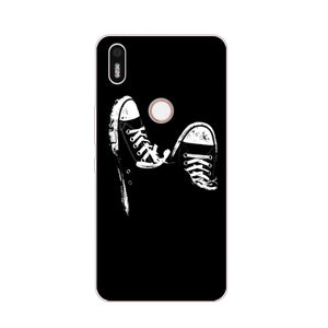 Case Silicon Black graffiti Painting Soft TPU Back Cover for BQ Aquaris x Protect Phone cases