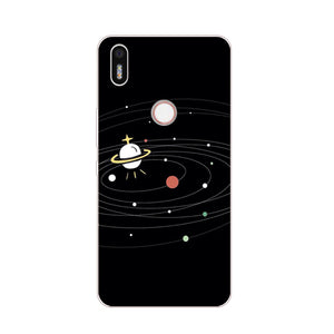 Case Silicon Black graffiti Painting Soft TPU Back Cover for BQ Aquaris x Protect Phone cases